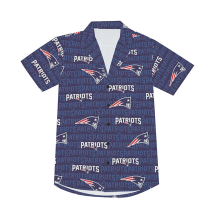 New England Football Game Day All-Over Print Men's Deep V-neck Short Sleeve T-shirt