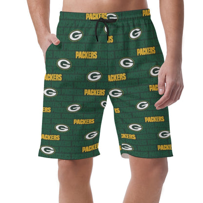 Green Bay Football Game Day All-Over Print Men's Casual Shorts