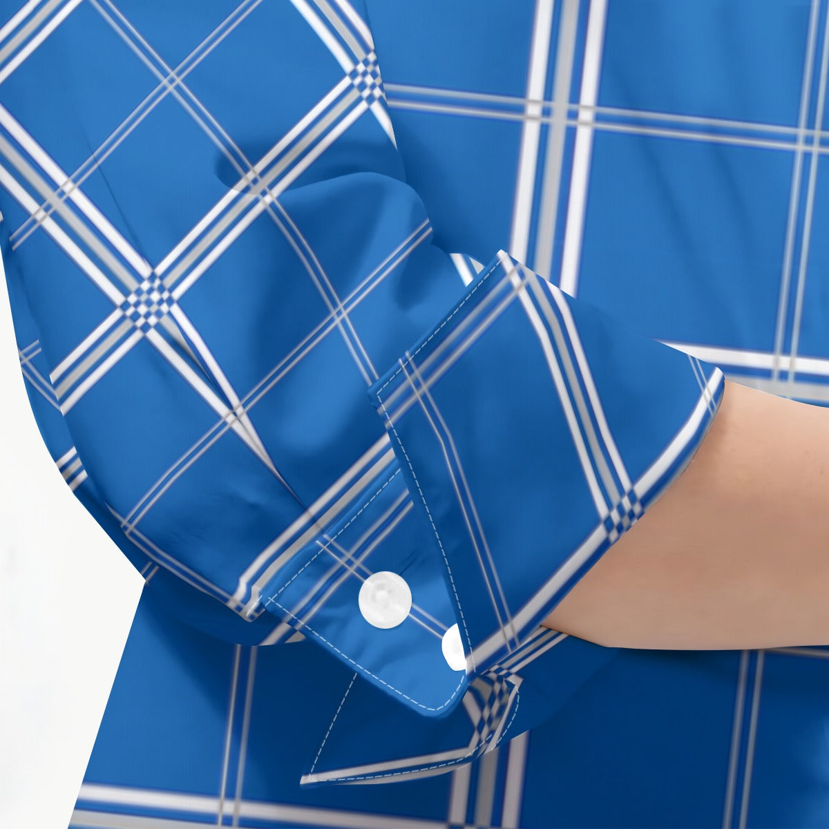 Kentucky Tartan Plaid Wildcats Women's 3/4 Sleeve Shirt