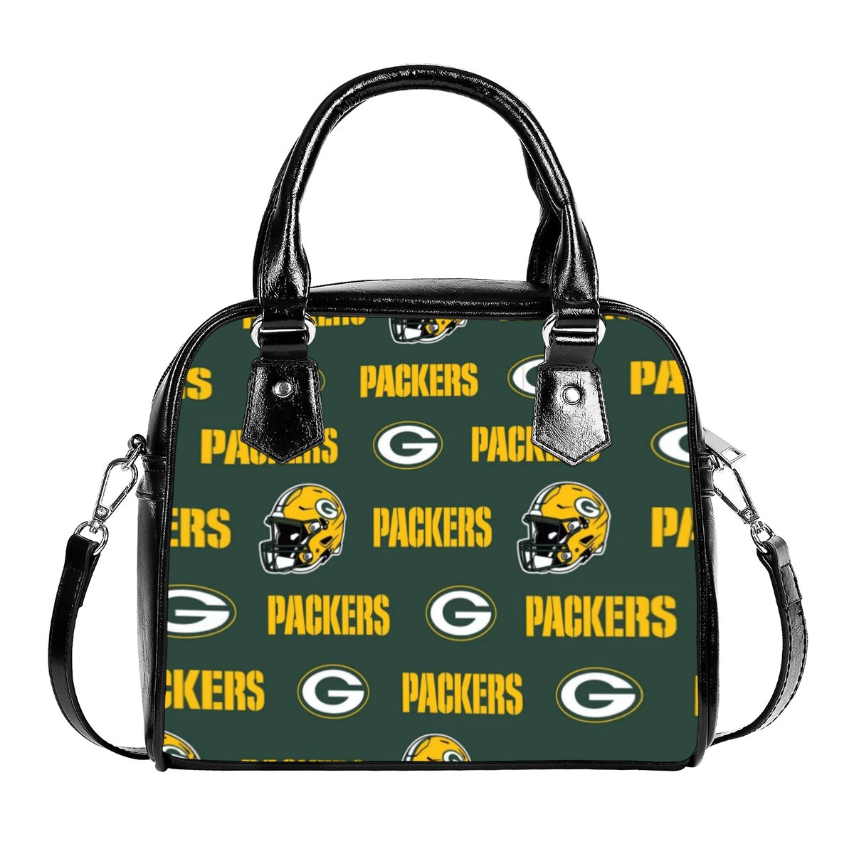 Green Bay Football Game Day Handbag With Single Shoulder Strap