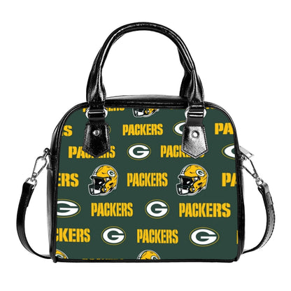 Green Bay Football Game Day Handbag With Single Shoulder Strap