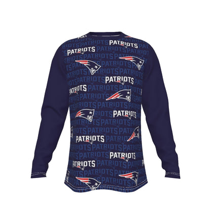 New England Football Game Day All-Over Print Men's Long Sleeve T-Shirt