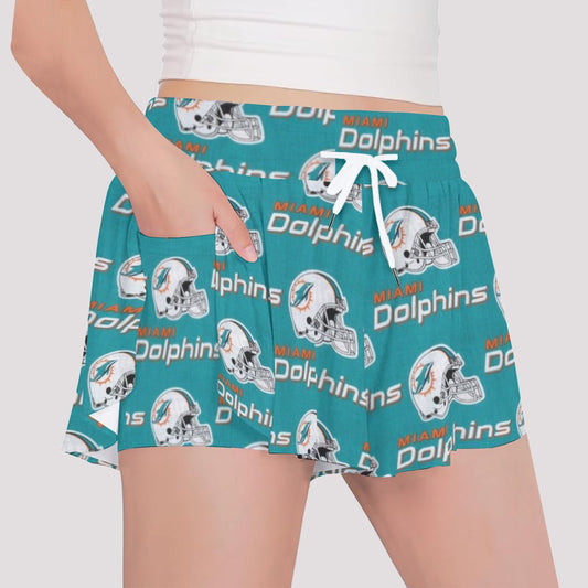 Miami Football Game Day All-Over Print Girls' Sports Culottes