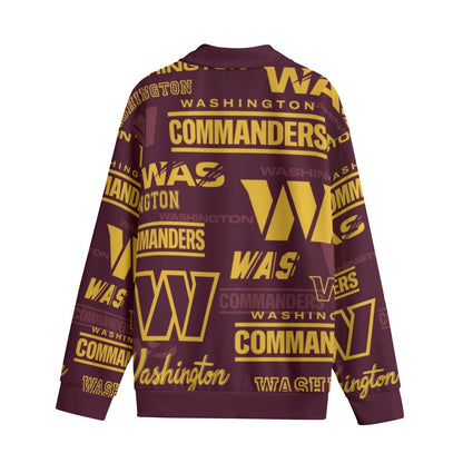 Washington Commanders Unisex Lapel Collar Sweater