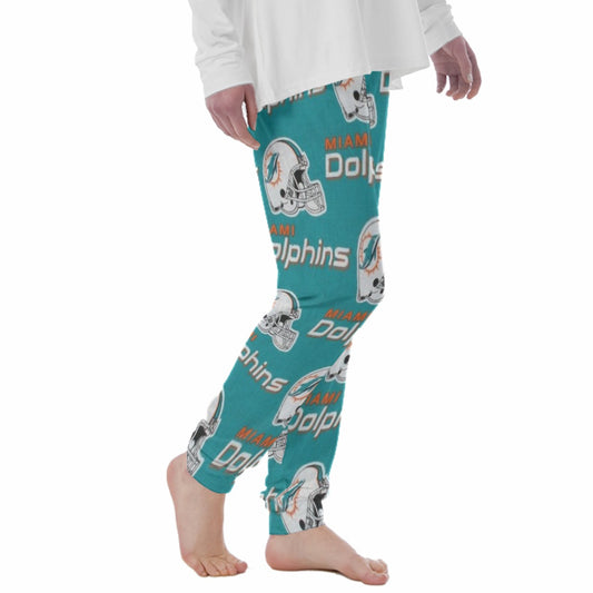Miami Football Game Day All-Over Print Women's Pajama Pants|180GSM