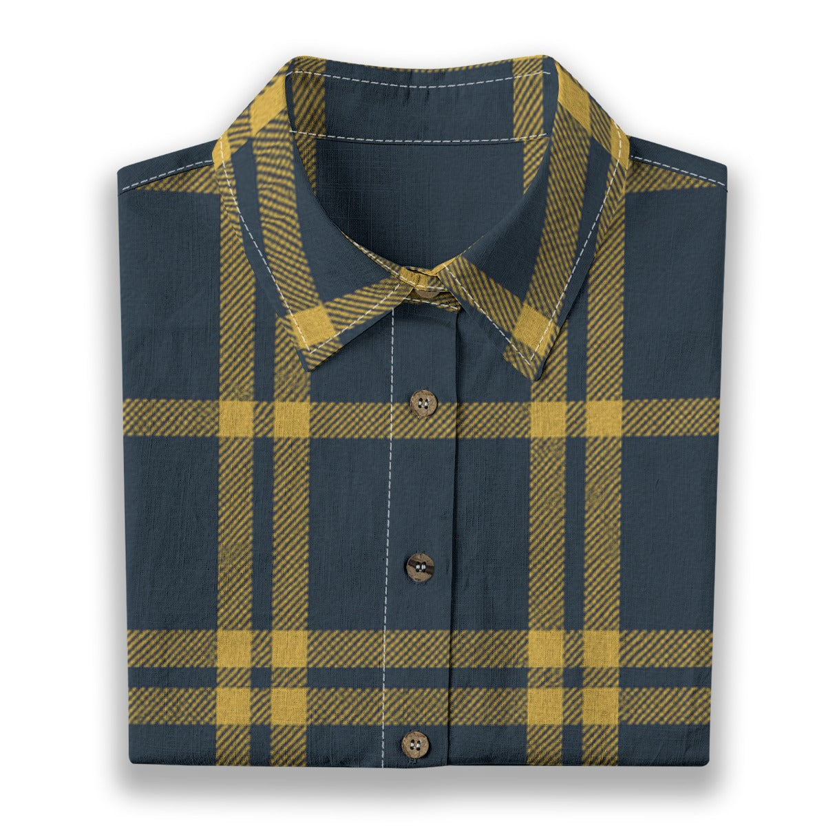 California UC Berkeley Golden Bears Tartan Plaid  Women's Shirt | 125GSM Cotton
