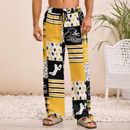 Pittsburgh Steelers All-Over Print Men's Straight pants