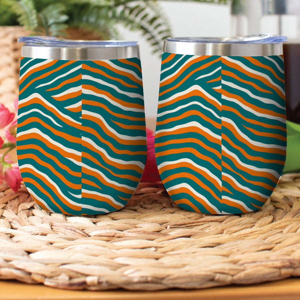 Miami Football Game Day Stainless Steel Cup Wine Tumbler