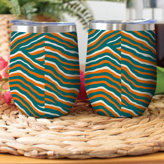 Miami Football Game Day Stainless Steel Cup Wine Tumbler