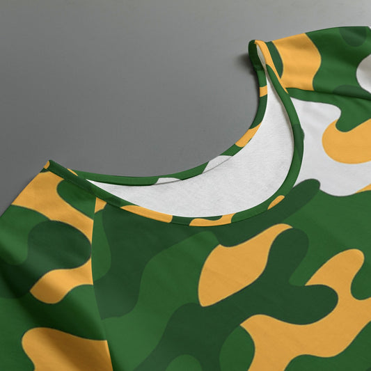 Green Bay Football Game Day All-Over Print Women's Round Neck T-shirt With Raglan Sleeve