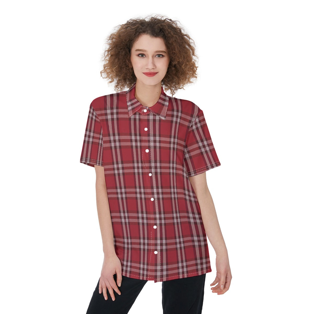 Oklahoma Tartan Plaid Sooners Women's Shirt