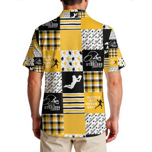 All-Over Print Men's Hawaiian Shirt|150GSM
