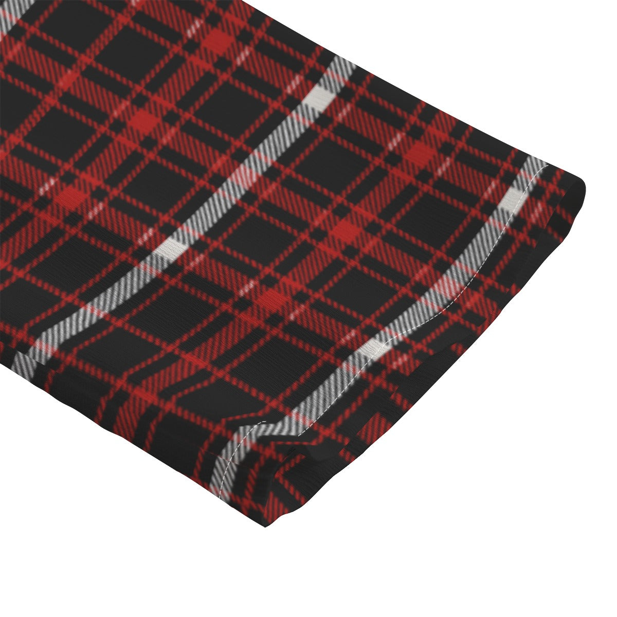 Nebraska Tartan Plaid Cornhuskers Women's Chiffon Shirt With Elbow Sleeve