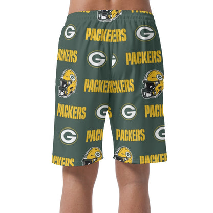 Green Bay Football Game Day All-Over Print Men's Casual Shorts