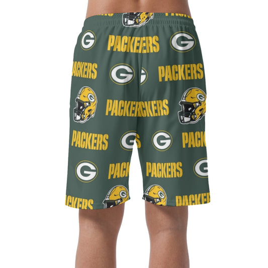 Green Bay Football Game Day All-Over Print Men's Casual Shorts