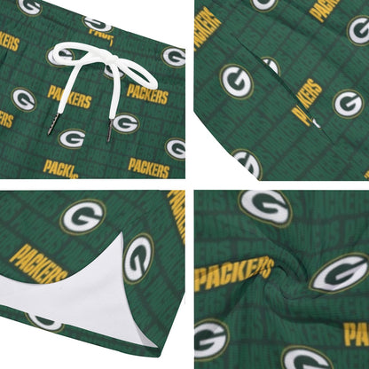 Green Bay Football Game Day All-Over Print Men's Side Split Running Sport Shorts