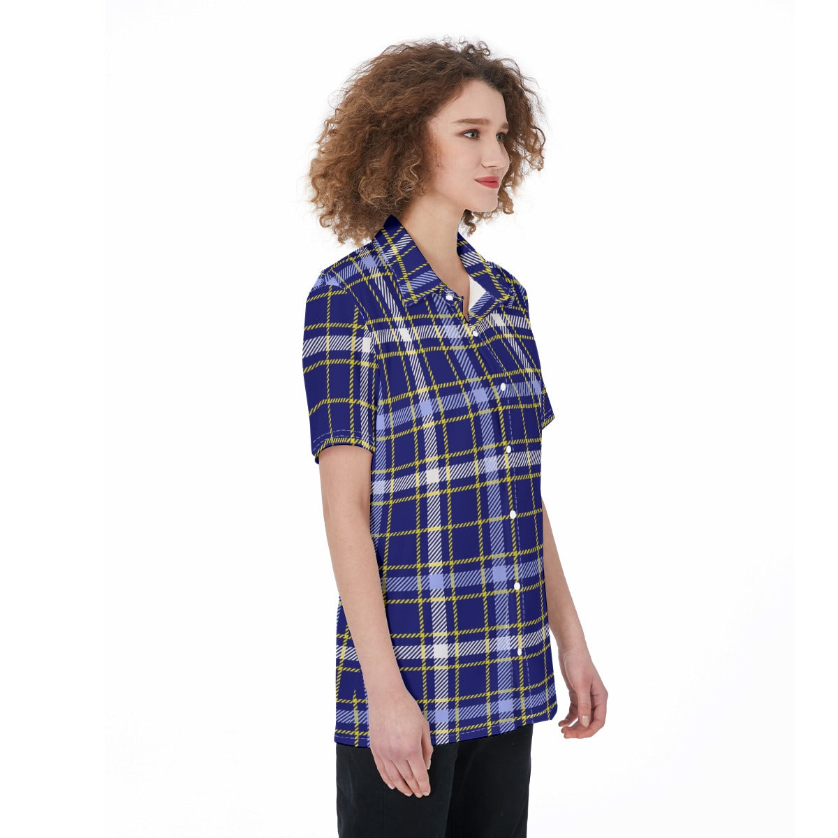 Michigan Tartan Plaid Wolverines Women's Shirt
