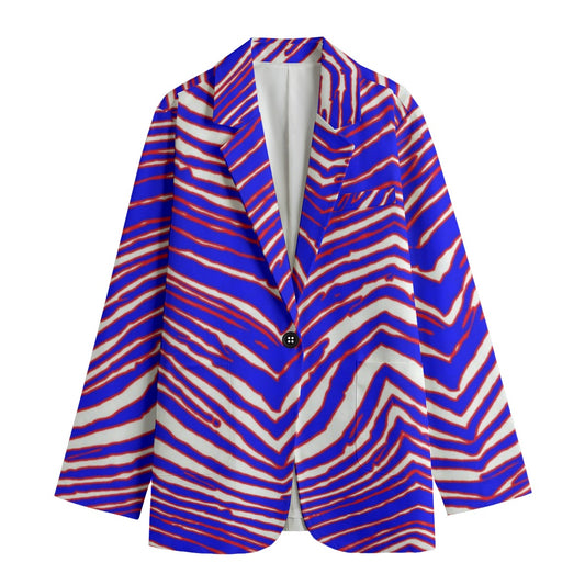 Buffalo Bills Zubaz Women's Leisure Blazer | 245GSM Cotton