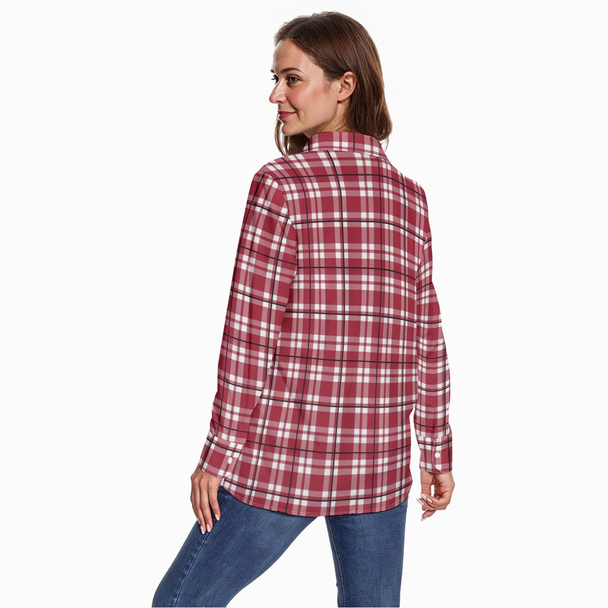 Alabama - Crimson Tide tartan plaid  Women's Long Sleeve Shirt