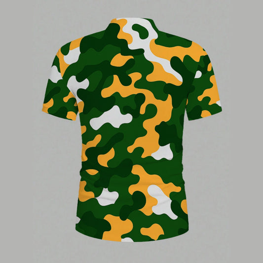 Green Bay Football Game Day All-Over Print Men’s Basic Polo Shirt