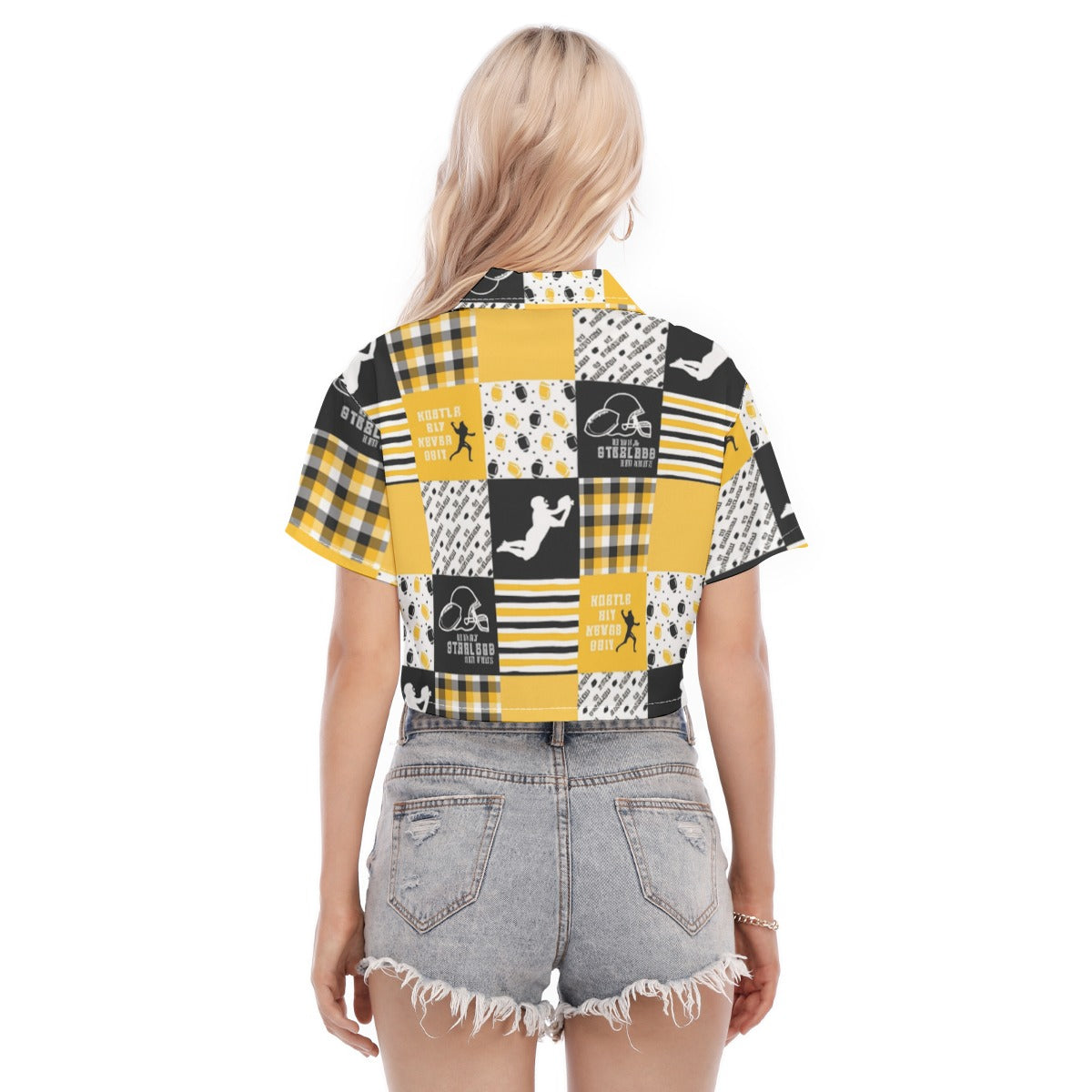 All-Over Print Women's Cropped Shirt