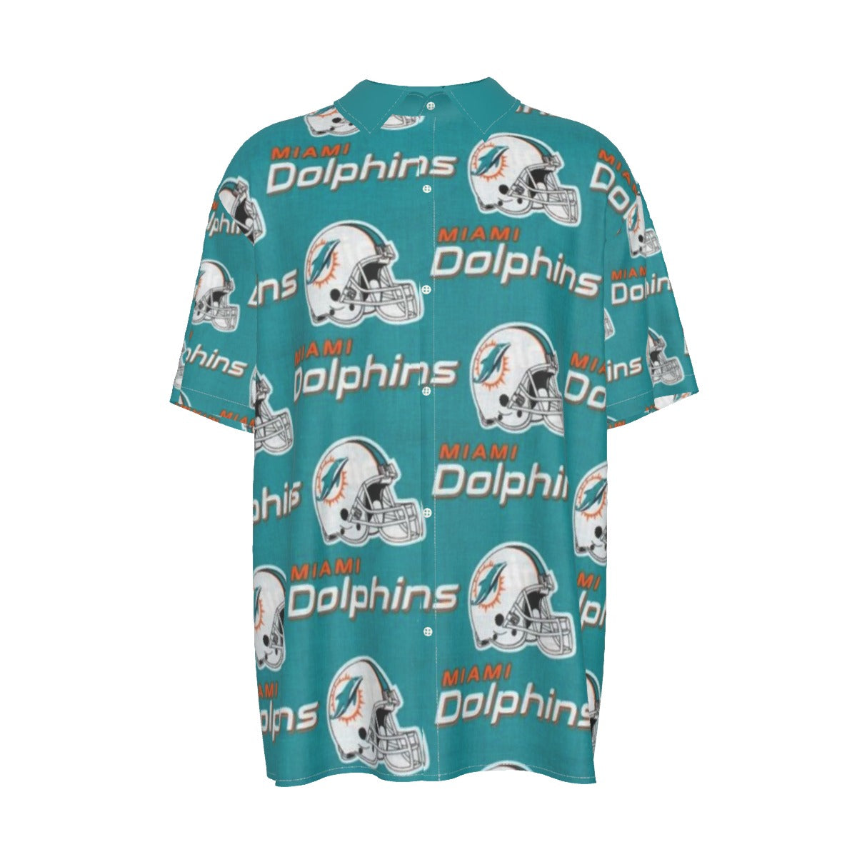 Miami Football Game Day All-Over Print Men's Imitation Silk Short-Sleeved Shirt