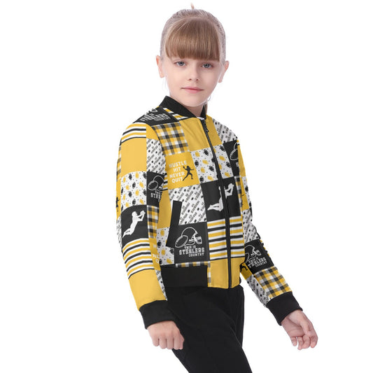 Pittsburgh Steelers All-Over Print Kid's Bomber Jacket