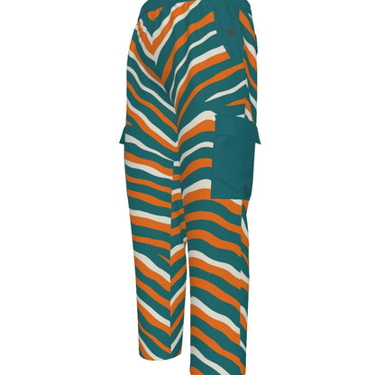 Miami Football Game Day All-Over Print Men's Pocket Cargo Pants