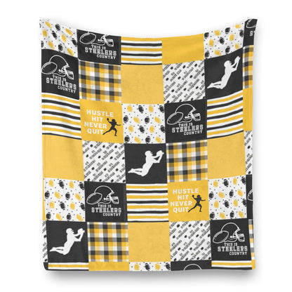 Pittsburgh Steelers Single-Side Printing Flannel Blanket