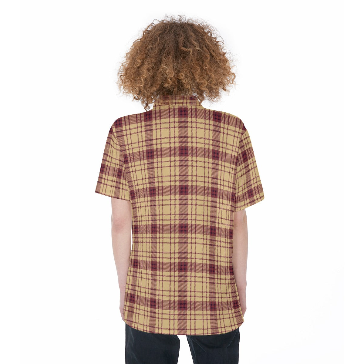 Florida  Seminoles Tartan Plaid Women's Short Sleeve Shirt With Pocket