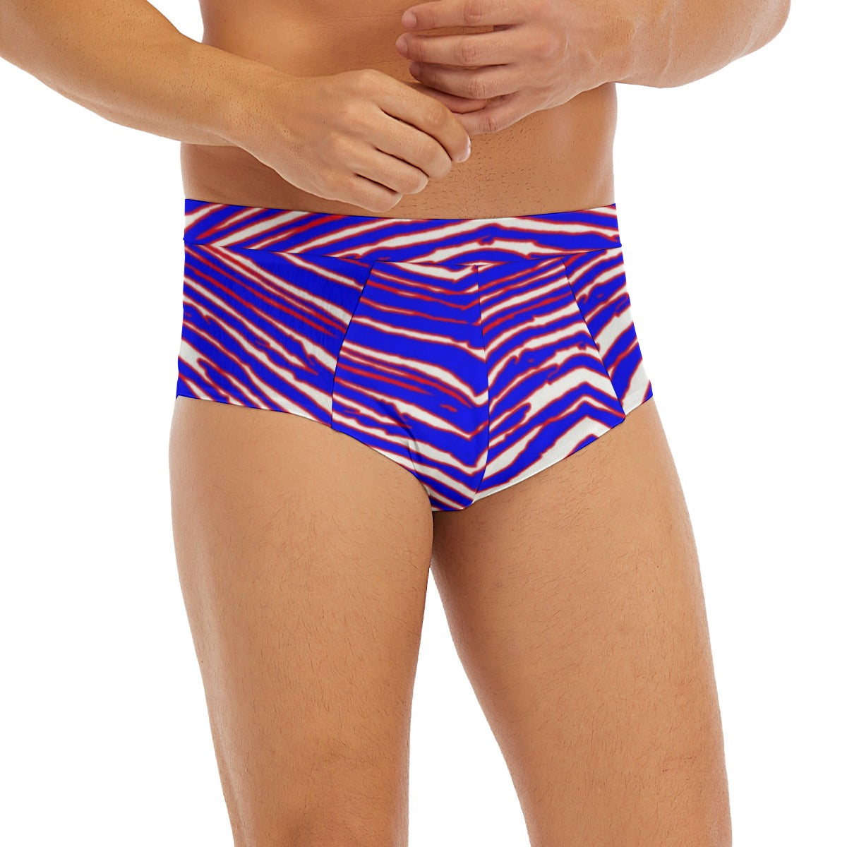 Buffalo Bills Zubaz Men's Triangle Low-rise Underwear