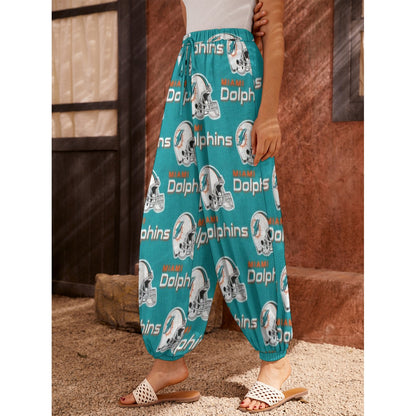 Miami Football Game Day All-Over Print Women's Carrot Pants
