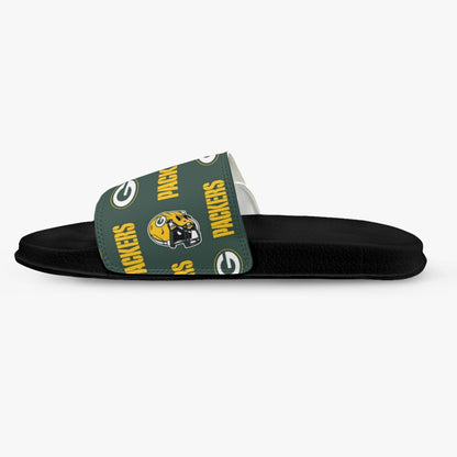 Green Bay Football Game Day Men's Velcro Slippers