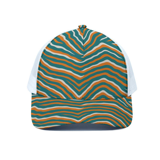 Miami Football Game Day Unisex Trucker Hat With White Half-mesh