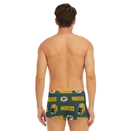 Green Bay Football Game Day All-Over Print Men's Short Boxer Briefs