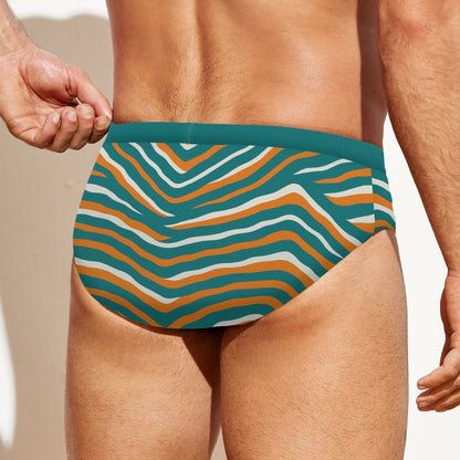 Miami Football Game Day All-over print Men'S Drawstring Swim Briefs