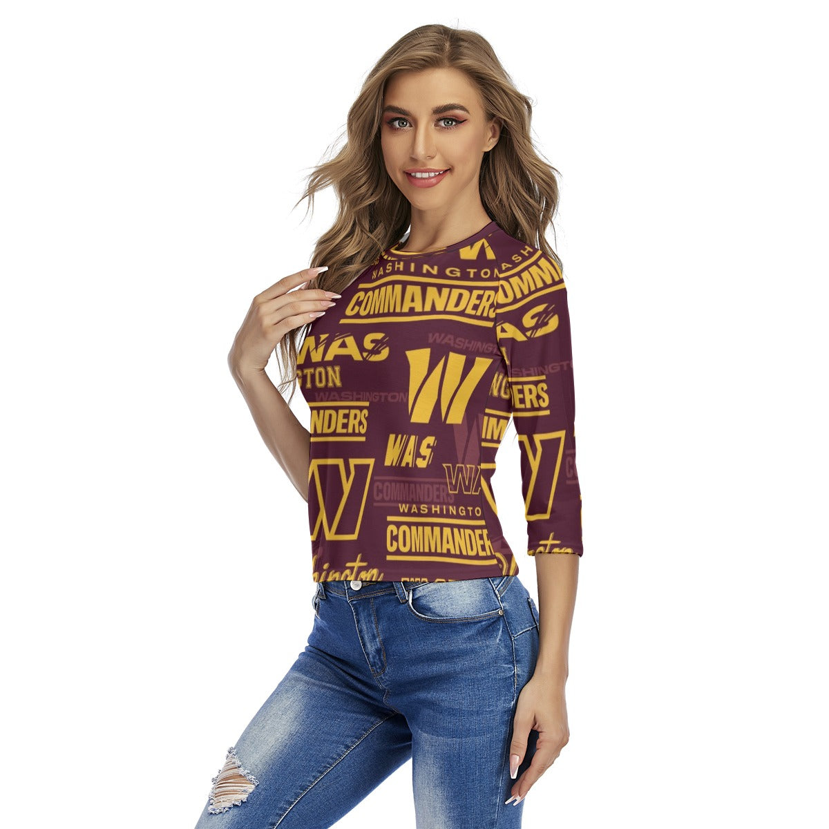 Washington Commanders Women's Raglan Sleeves T-shirts