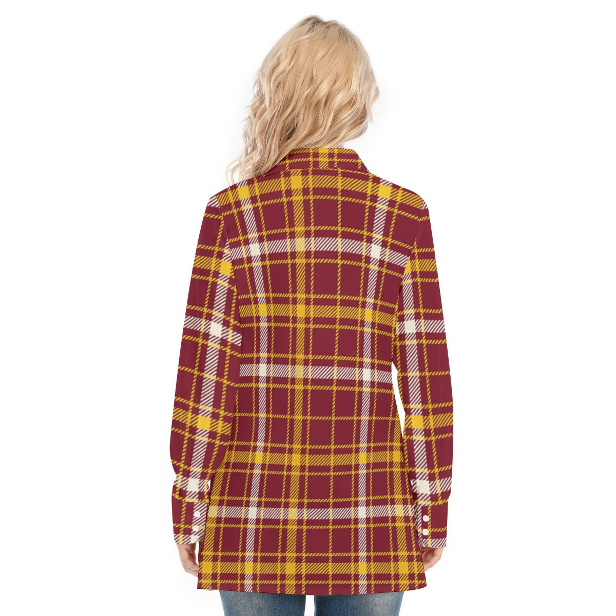 Minnesota Tartan Plaid Golden Gophers Women's Long Shirt
