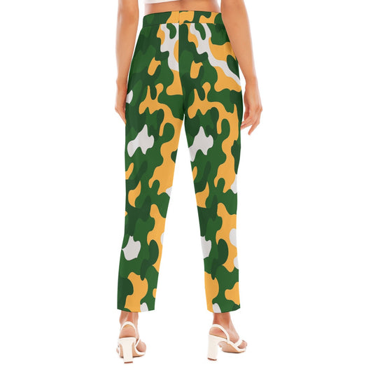 Green Bay Football Game Day All-Over Print Women's Loose Straight-leg Pants