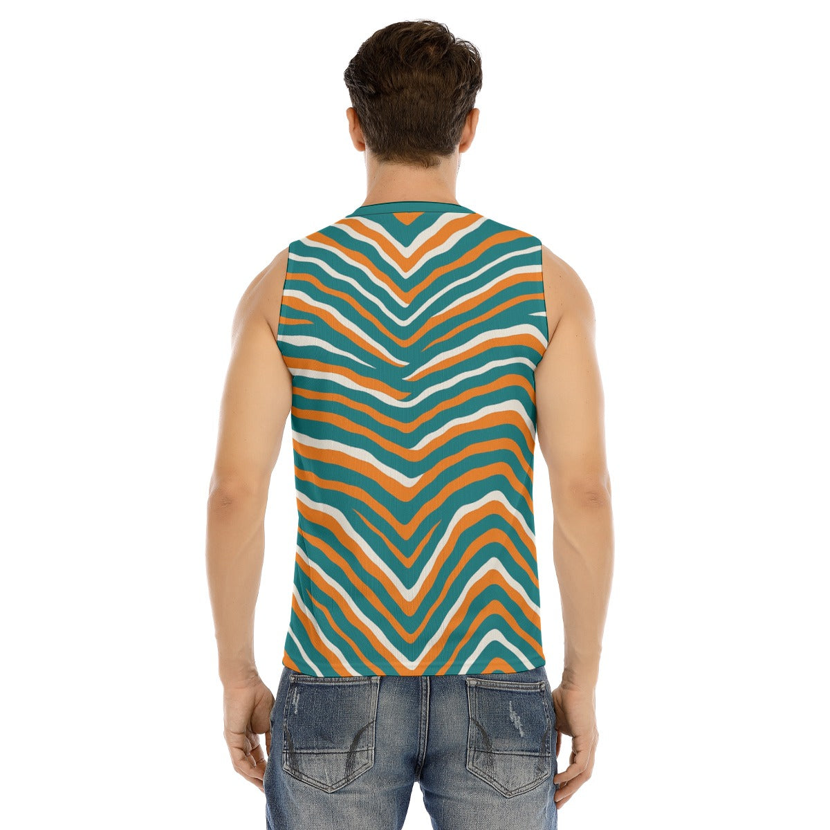 Miami Football Game Day All-Over Print Men's V-neck Tank Top