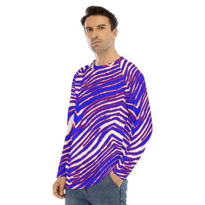 Buffalo Bills Zubaz Men's Long Sleeve T-shirt With Raglan Sleeve