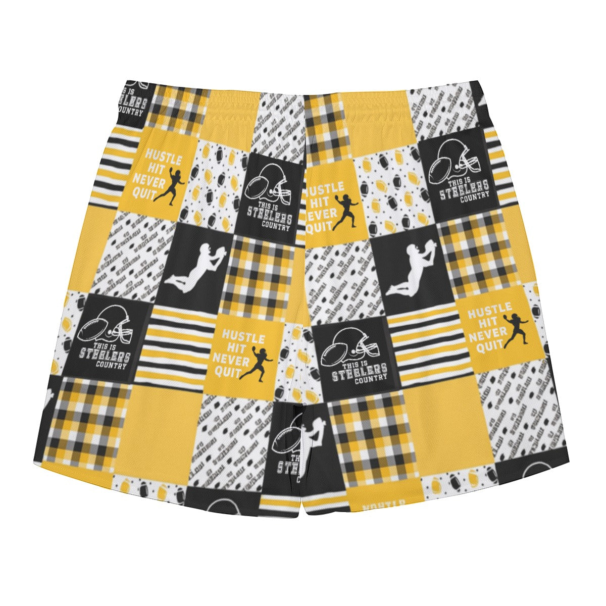 Pittsburgh Steelers All-Over Print Men's Side Split Running Sport Shorts