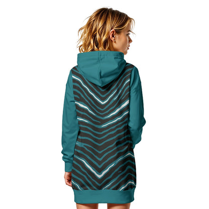Philadelphia Football Game Day All-Over Print Women's Heavy Fleece Long Hoodie