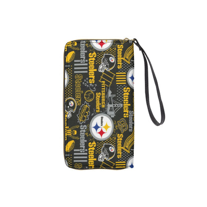 Long Wallet With Black Hand Strap