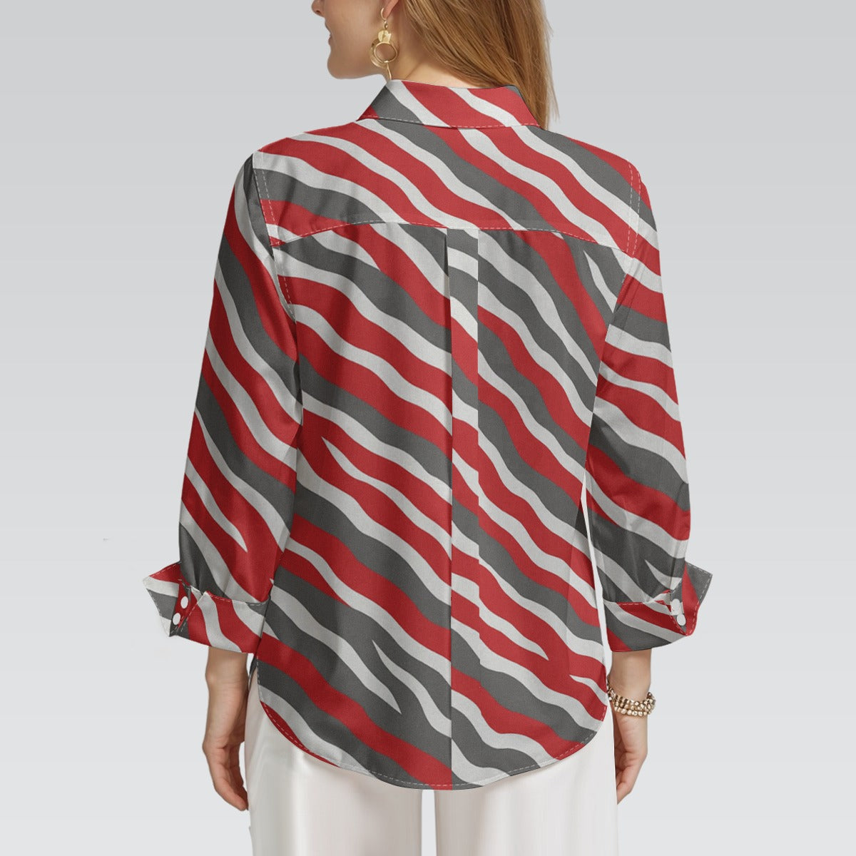 Ohio State Zubaz Buckeyes Women's 3/4 Sleeve Shirt
