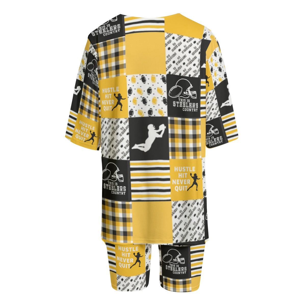 All-Over Print Women's T-shirt Set With Short Sleeve