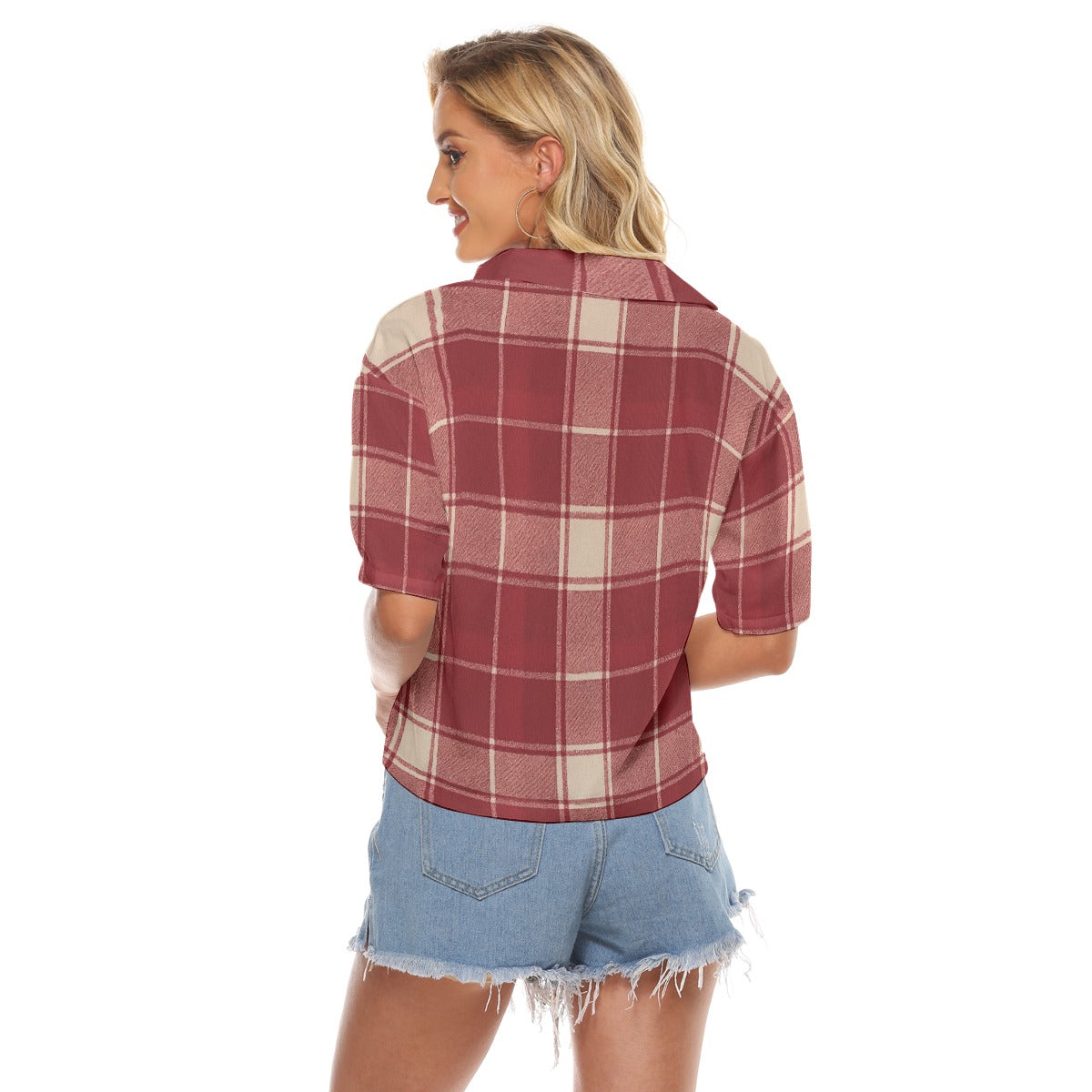 Urban Legend Oklahoma Sooners Tartan Plaid Women's V-Neck Shirt – Crimson and Cream College Streetwe