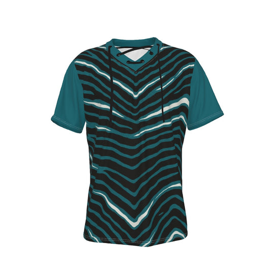 Philadelphia Football Game Day All-Over Print Men's Short Sleeve T-shirt with Neckline Tie