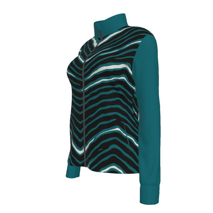 Philadelphia Football Game Day All-Over Print Women's Long Sleeve Thumbhole Jacket|230GSM