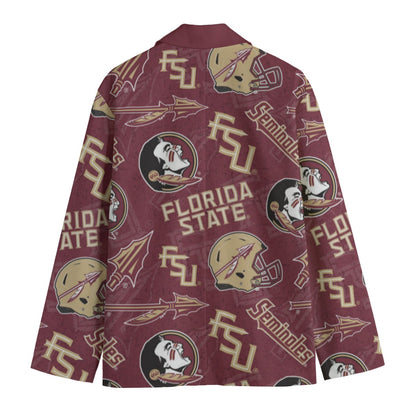 Florida - Seminoles Game Day Flat Lapel Collar Blazer